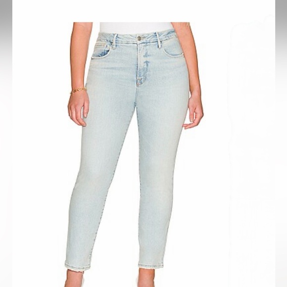 Good American Denim - Good American Good Classic Natural Fray Hem Women's Jeans